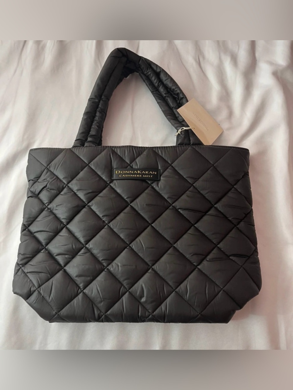 Donna Karan Black Quilted Tote